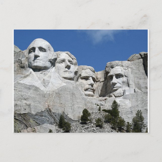Mt. Rushmore Postkarte (Vorderseite)
