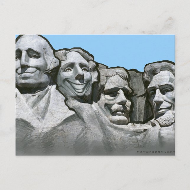 Mt Rushmore Postkarte (Vorderseite)