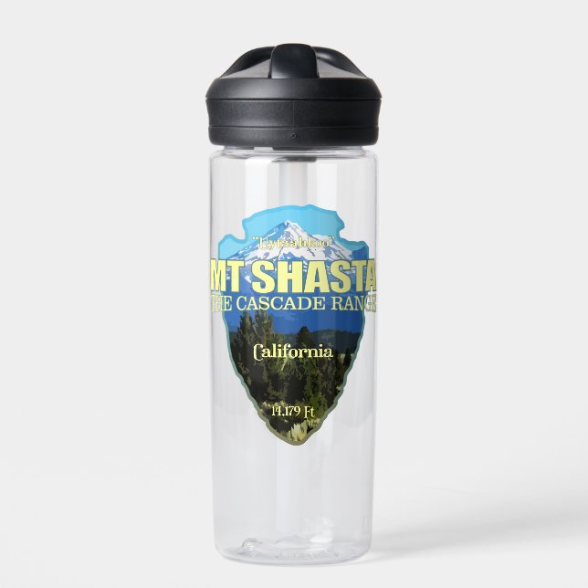 Mt Shasta (Pfeilspitzen) Trinkflasche (Vorderseite)
