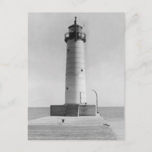 Mt. Sheboygan Pier Leuchtturm, Wisconsin, 1915 Postkarte