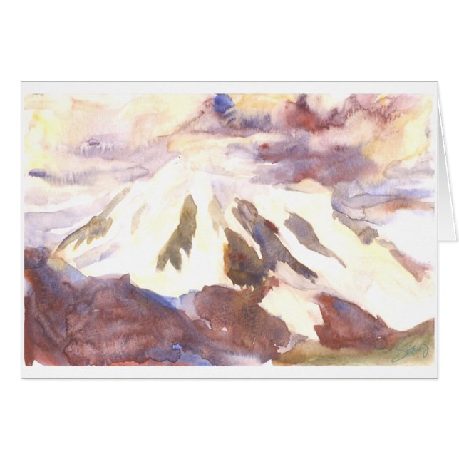Mt. Shuksan, gegenüberstellend stürmt zusammen (Vorderseite (Horizontal))