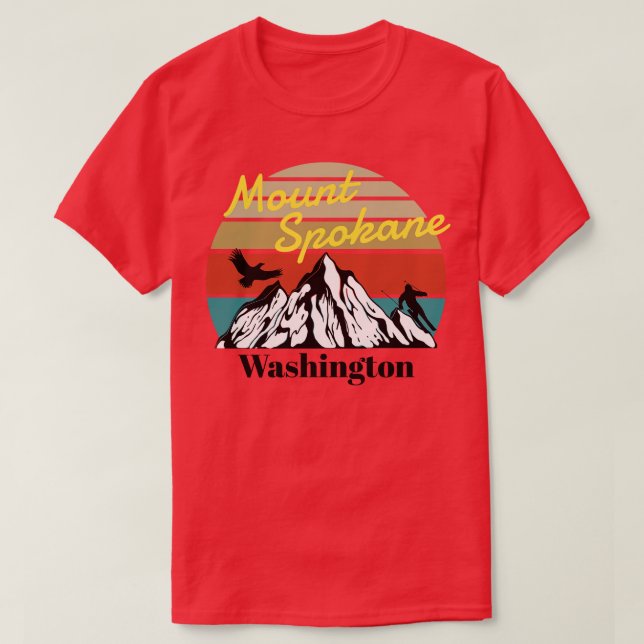 Mt Spokane ski Washington 1 T-Shirt (Design vorne)