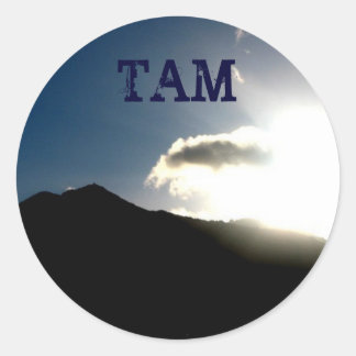 mt tam: TAM Runder Aufkleber