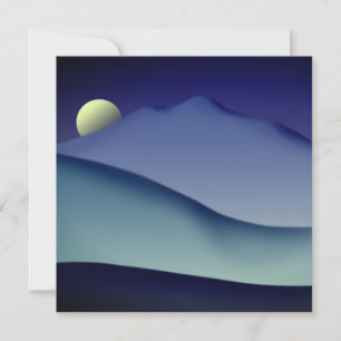 Mt Tamalpais und Mond-Einladung Einladung