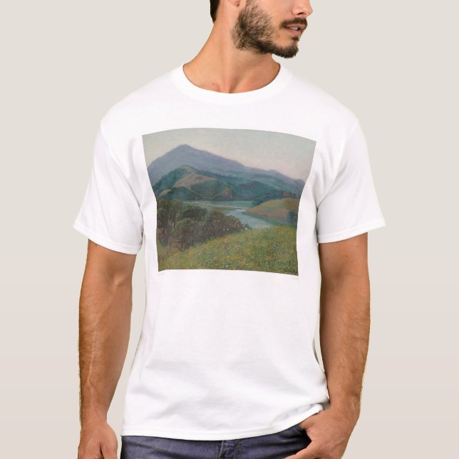 Mt. Tamalpais von Corte Madera Nebenfluss (1153) T-Shirt (Vorderseite)