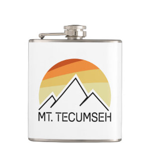 Mt. Tecumseh New Hampshire Retro Flachmann