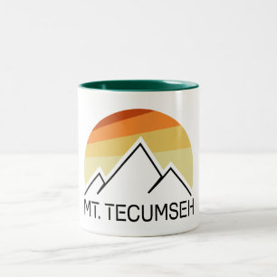 Mt. Tecumseh New Hampshire Retro Zweifarbige Tasse