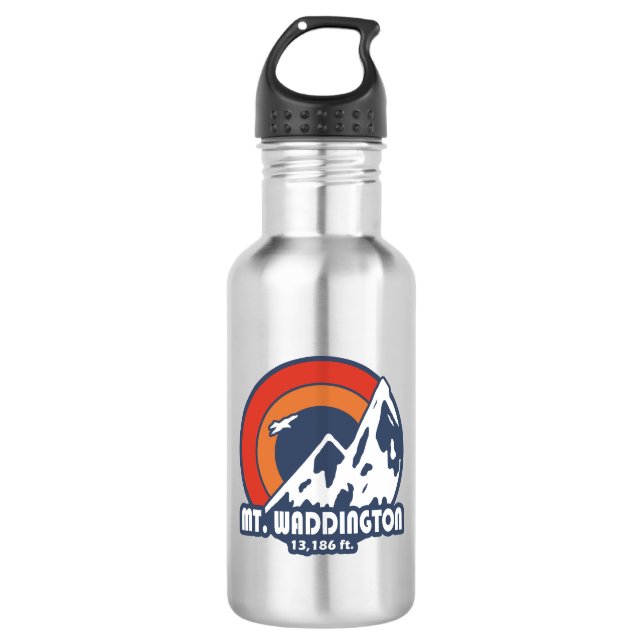 Mt. Waddington British Columbia Sun Eagle Edelstahlflasche (Vorderseite)
