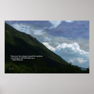 Mt Webster : affiche de citation de Whitman