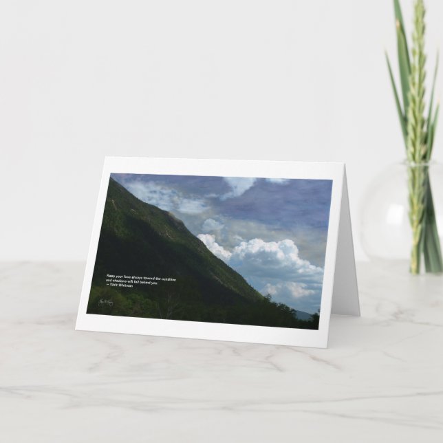 Mt Webster: whitman Quote Card Karte (Vorderseite)