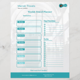 MT Weekly Travel Planner