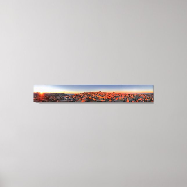 Mt Whitney Sunset Panorama - John Muir Trail Leinwanddruck (Vorderseite)