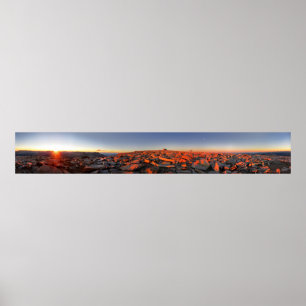 Mt Whitney Sunset Panorama - John Muir Trail Poster