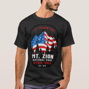Mt Zion Nationalpark Patriotic 4. Juli Vacati T-Shirt