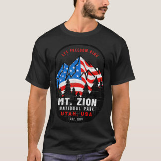 Mt Zion Nationalpark Patriotic 4. Juli Vacati T-Shirt
