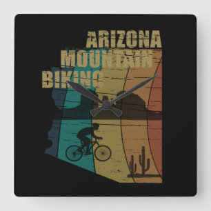 Mtb Az Sedona - Arizona Mountainbike Quadratische Wanduhr