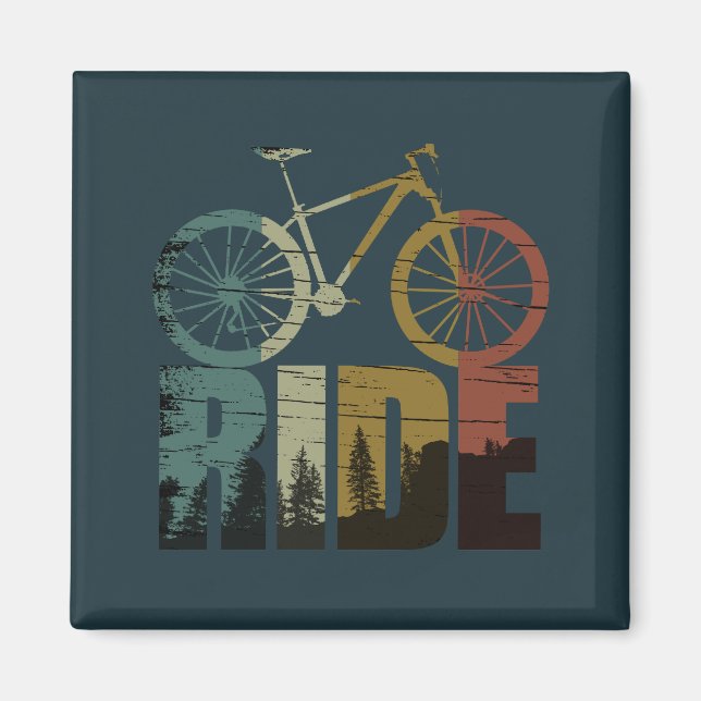 MTB-Downhill-Mountainbike-Fahrer Magnet (Vorne)