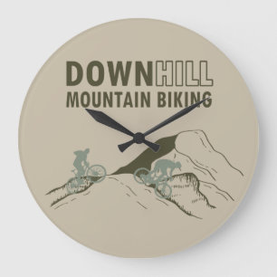 MTB Downhill Mountainbike Große Wanduhr