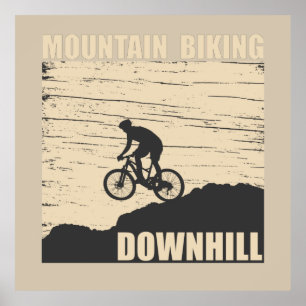 MTB Downhill Mountainbike Poster