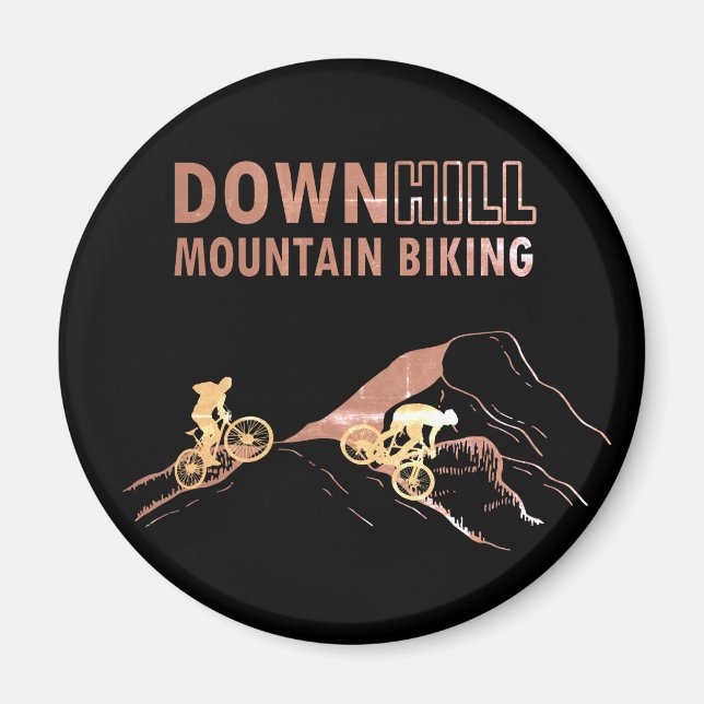 MTB Downhill Mountainbiken Magnet (Vorne)