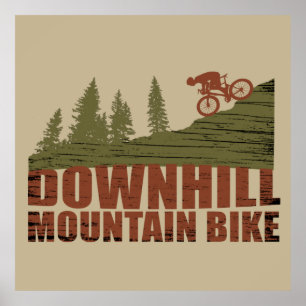 MTB Downhill Mountainbiken Poster