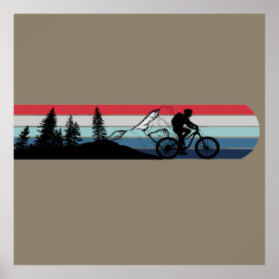 MTB Downhill Mountainbiken Poster