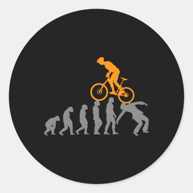 MTB Evolution Bike Mountain Zubehör Fahrrad Runder Aufkleber (Vorderseite)