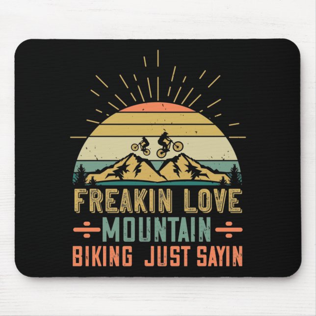 MTB - Freakin Liebe Mountainbiken Mousepad (Vorne)