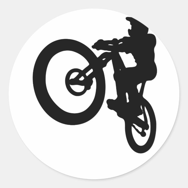 MTB-Jump Runder Aufkleber (Vorderseite)