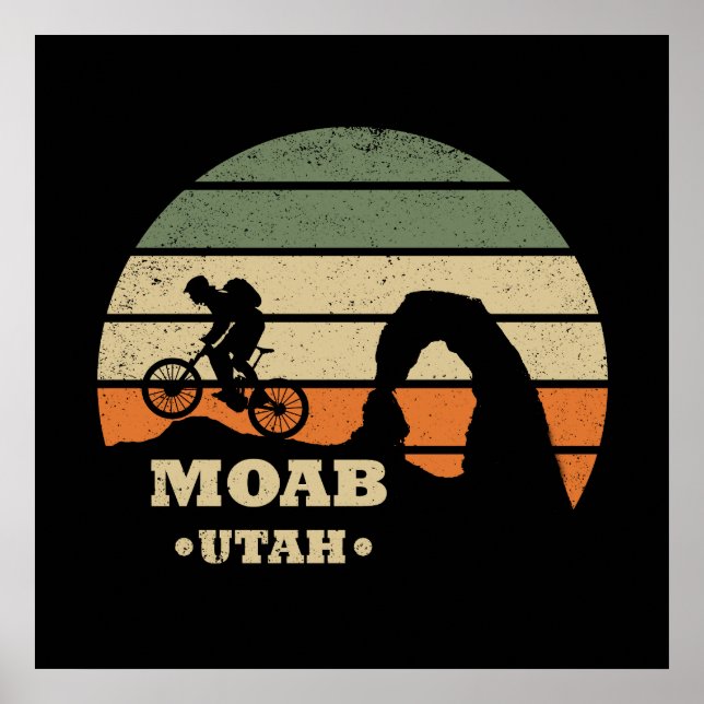 Mtb Moab - Mountainbiken in Utah Poster (Vorne)