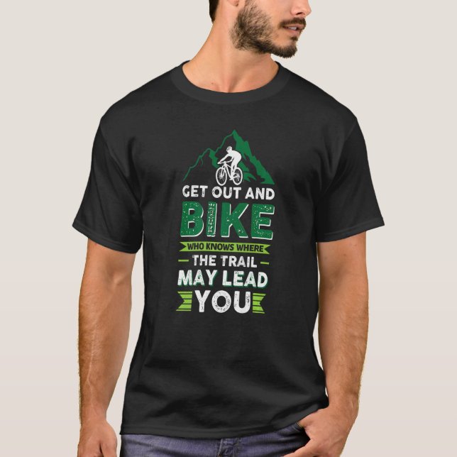 Mtb Mountain Bike Bmx Wanderung T-Shirt (Vorderseite)
