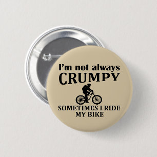MTB Mountainbike Humor Lustige Fahrrad-Zitat Button