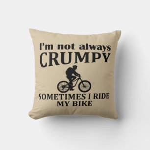 MTB-Mountainbike-Humor Lustige Fahrrad-Zitat Kissen