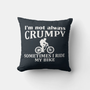 MTB Mountainbike-Humor Lustige Fahrrad-Zitate Kissen