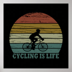 Mtb Mountainbiken Lustiges Radfahren Poster