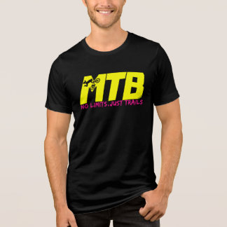 MTB No Limits Nur Wege Mountainbike Design Tri-Blend Shirt