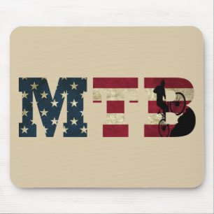 Mtb patriotische amerikanische Flagge Mountainbike Mousepad