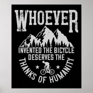 MTB - Wer das Fahrrad erfunden hat Poster