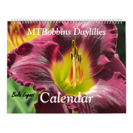 MTBobbins Taglilien - mit Namen - großer Kalender