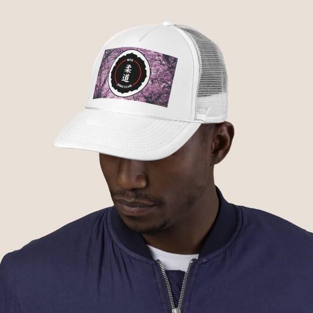 MTG Judo Cherry Blossom Club Cap (weiß) Truckerkappe (Beispiel)