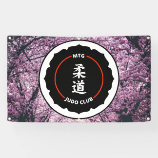 MTG Judo Club - Bannière de fleurs de cerisiers