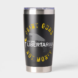 MTLP druckt Waffen ohne Geld Tasse Thermobecher