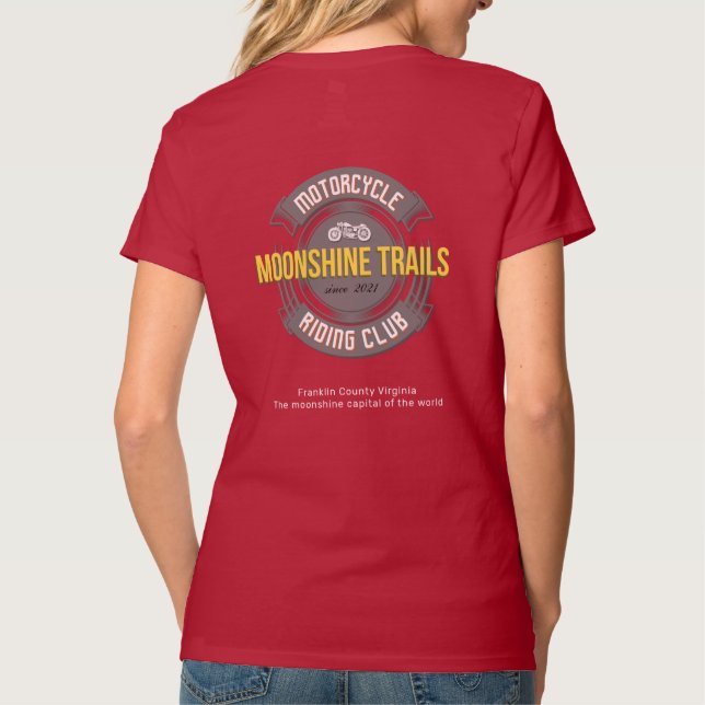 MTMRC Women's Premium V-Neck T - Shirt, Red T-Shirt (Rückseite)