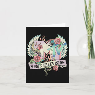 MTV-Tattoo mit Rosen-Schlangen-Flügel-Kunst Karte