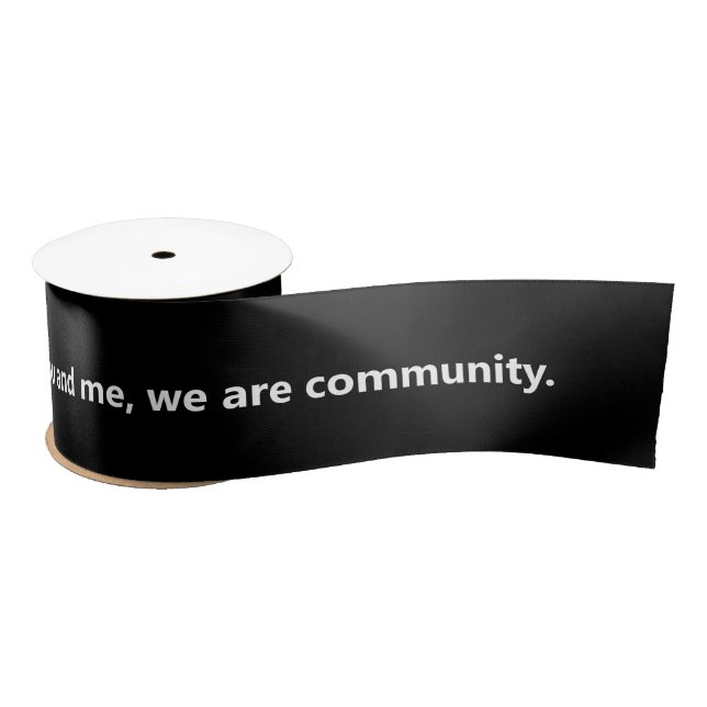 MTW "We are community" Satinband (Spule)