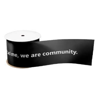 MTW "Wir sind Gemeinschaft" Satinband
