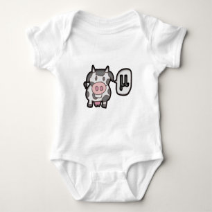 MU leersteht - Cow MU Baby Strampler