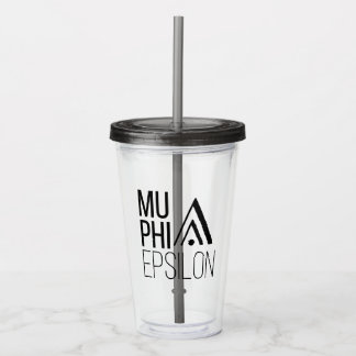 Mu Phi Epsilon-Logo Acryltrinkbecher