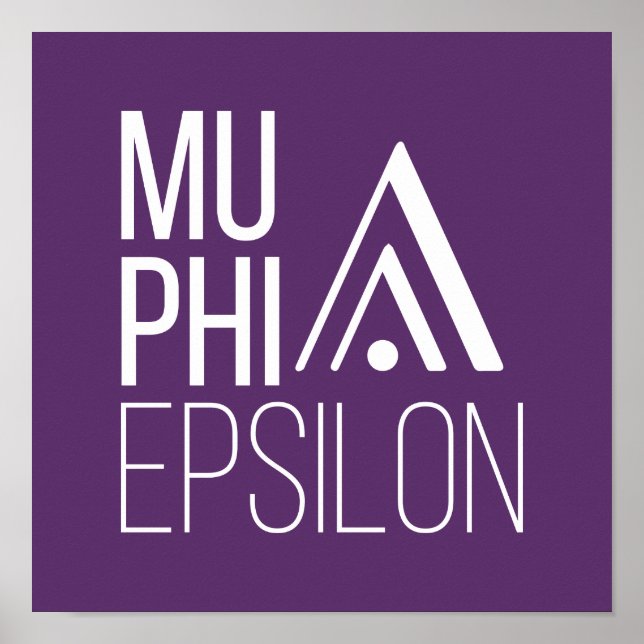 Mu Phi Epsilon-Logo Poster (Vorne)