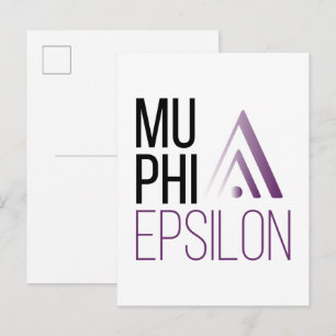 Mu Phi Epsilon-Logo Postkarte